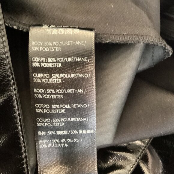 I.AM.GIA Black Faux‎ Leather Pants Size Medium Statement Party Cocktail Dress - Picture 3 of 10